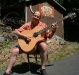 Henry Kaiser w/ 6 string B-95 Bass Maple (Henry had bass converted from 5 to 6 strings in 2003)