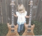 Steve\'s daughter \"Micah\" , holding two Eagle guitars 1982